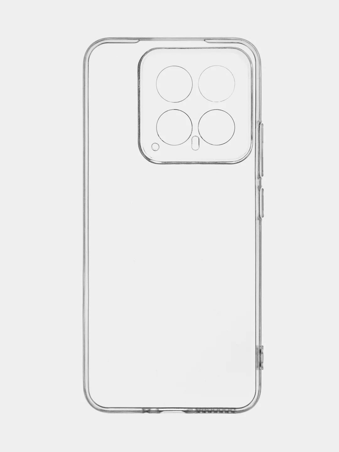 Прозрачный чехол для Xiaomi 14, Xiaomi 14 Pro, матовый / прозрачный, Broscorp силиконовый, с защитой камер