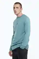 Мятный джемпер Befree шерстяной тонкой вязки