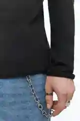 Черный джемпер Befree шерстяной тонкой вязки