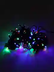 Разноцветный гирлянда 10 м, 100LED, 4 цвета, 8 режимов, светодиодная гирлянда на ёлку, украшения интерьера