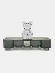 Прозрачный оригинальная мыльница "Мишка"
