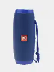 Синий беспроводная Bluetooth колонка TG-157 c LED подсветкой