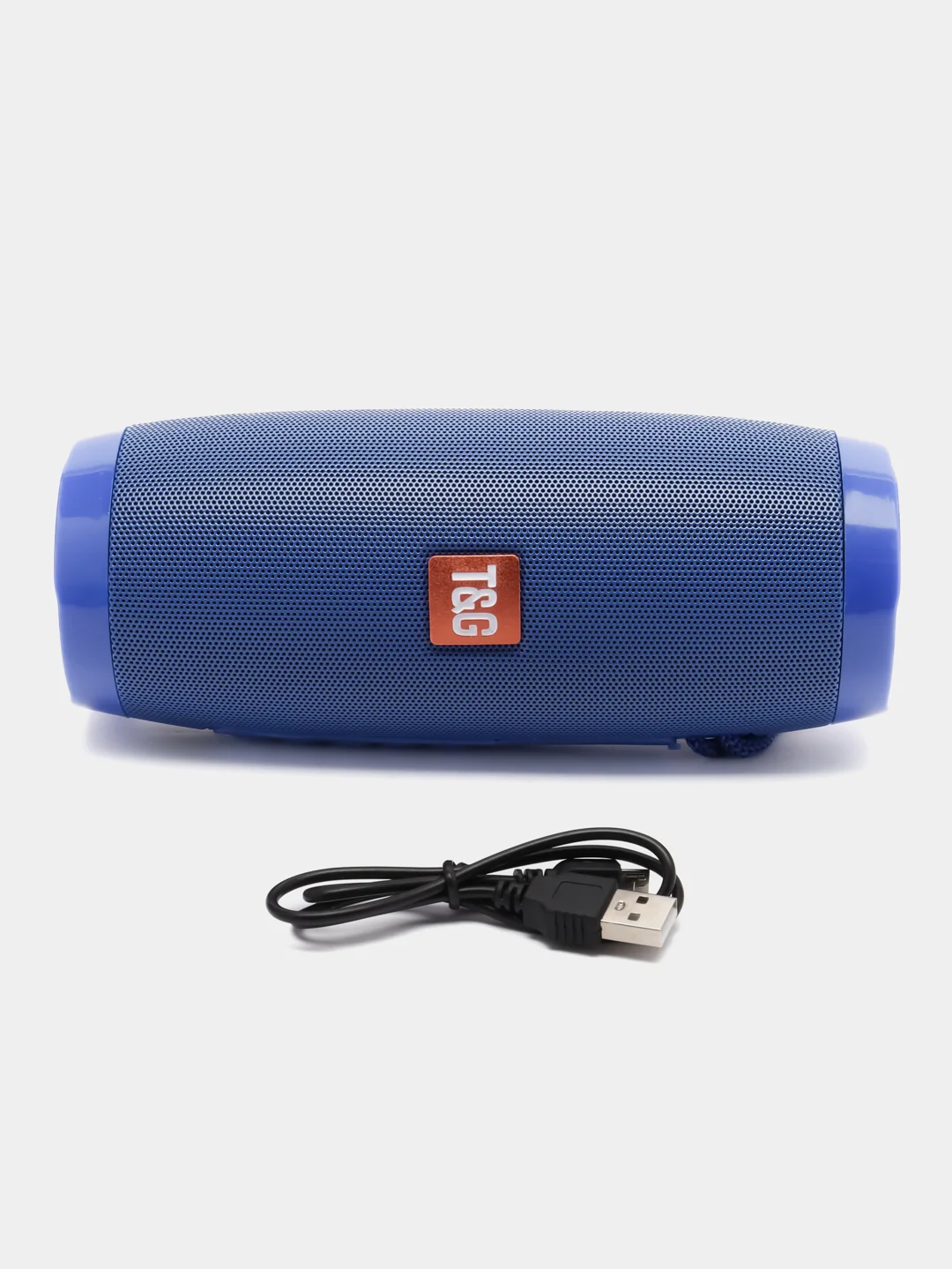 Синий беспроводная Bluetooth колонка TG-157 c LED подсветкой
