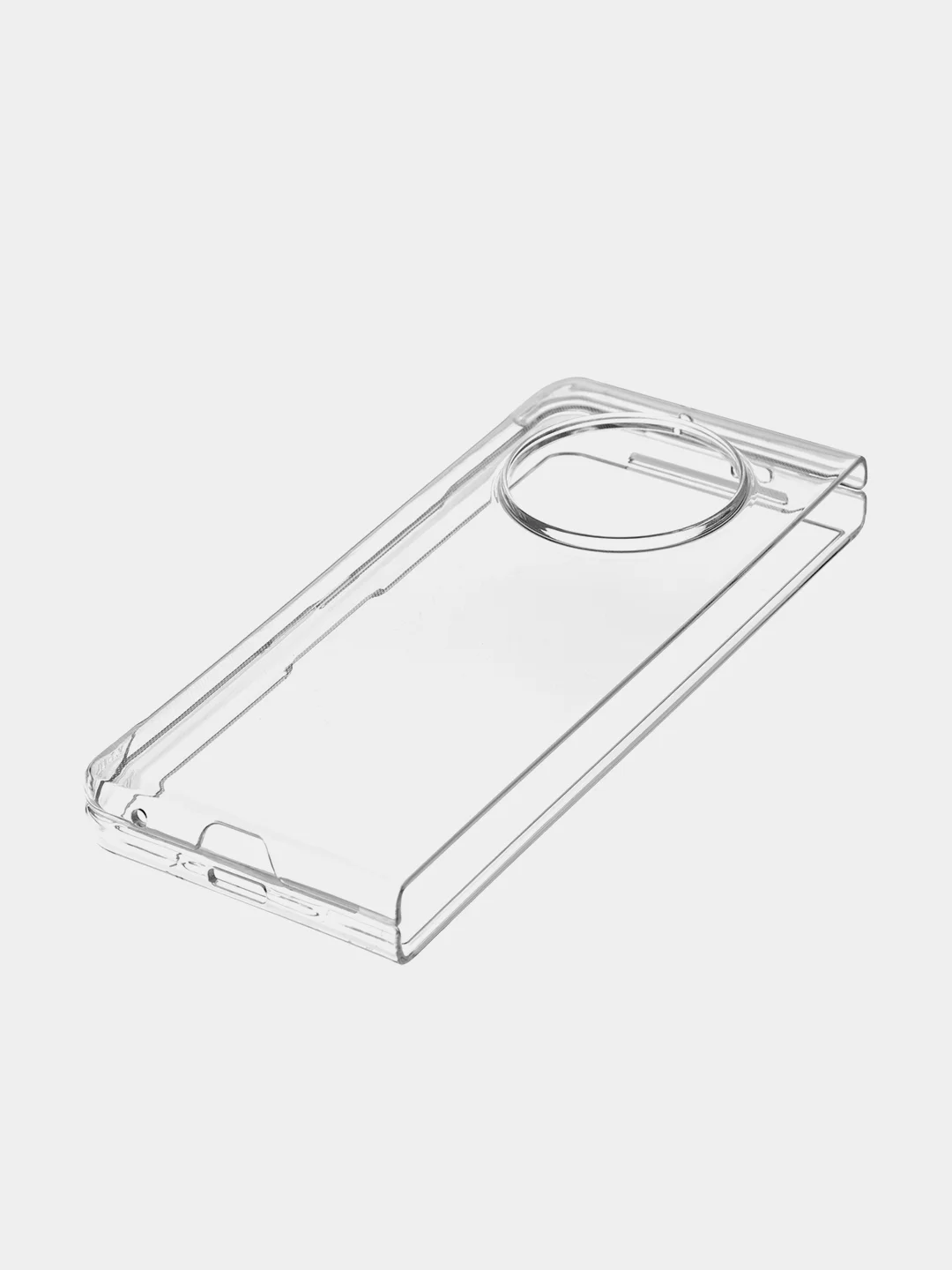 Прозрачный чехол для Tecno Phantom V Fold пластиковый BROSCORP складной прозрачный с защитой камер