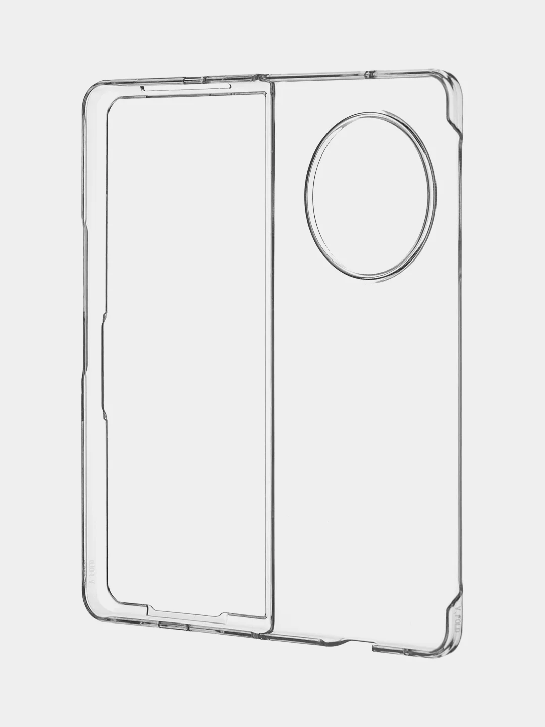 Прозрачный чехол для Tecno Phantom V Fold пластиковый BROSCORP складной прозрачный с защитой камер