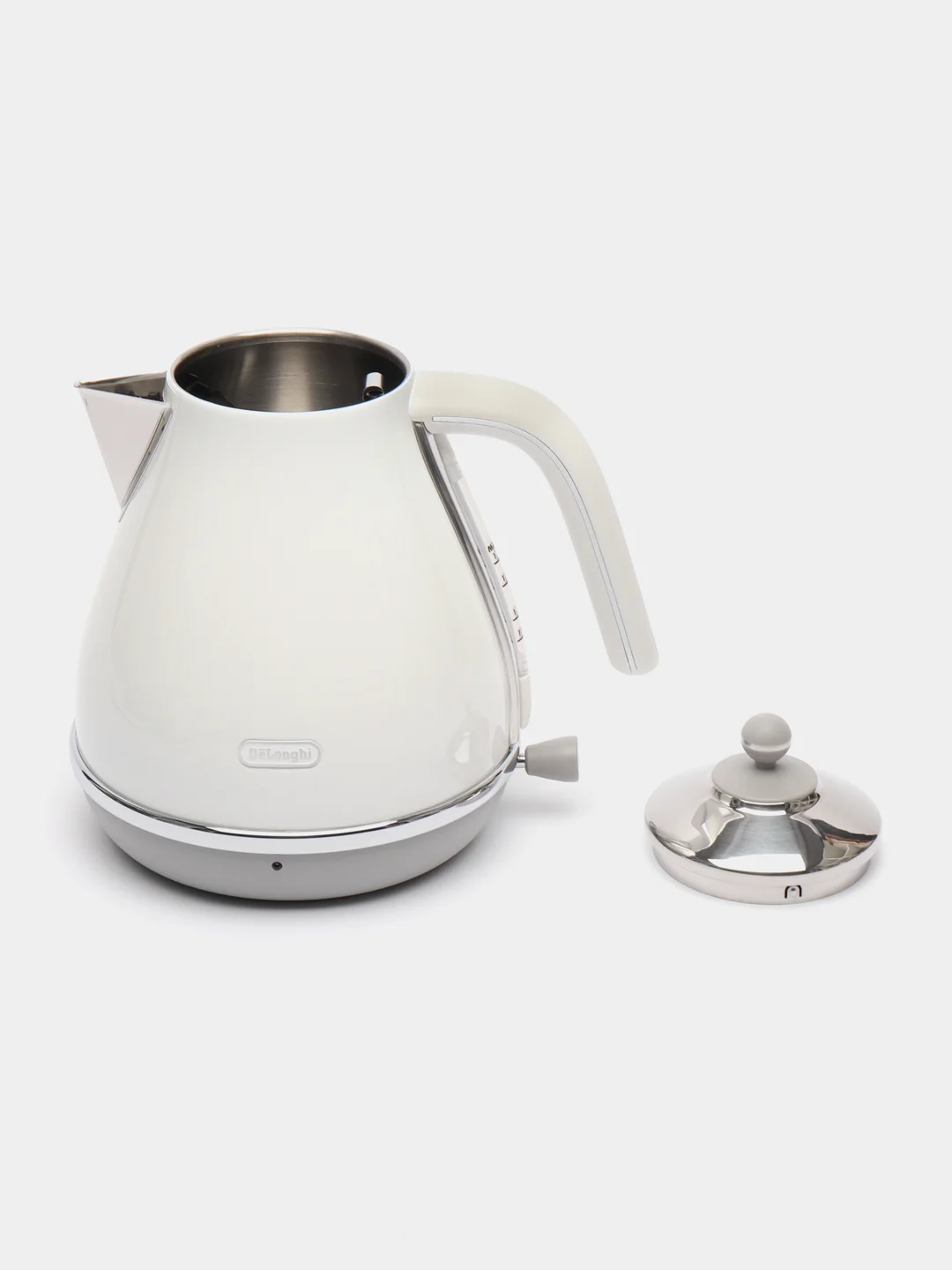Чайник Delonghi KBOC2001.W 1,7л, 2000 Вт белый, нержавеющая сталь