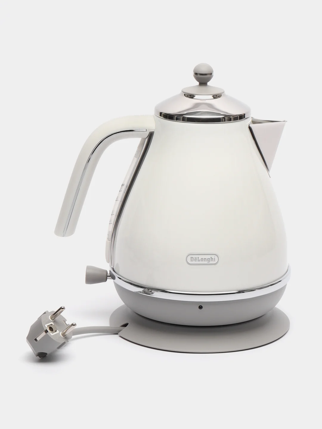 Чайник Delonghi KBOC2001.W 1,7л, 2000 Вт белый, нержавеющая сталь