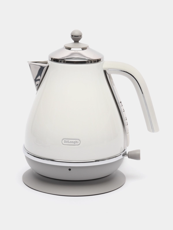 Чайник Delonghi KBOC2001.W 1,7л, 2000 Вт белый, нержавеющая сталь