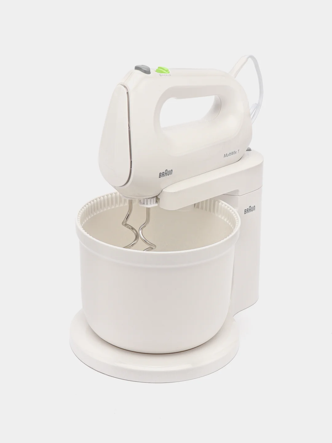 Миксер ручной Braun HM1070WH, 400 Вт, белый
