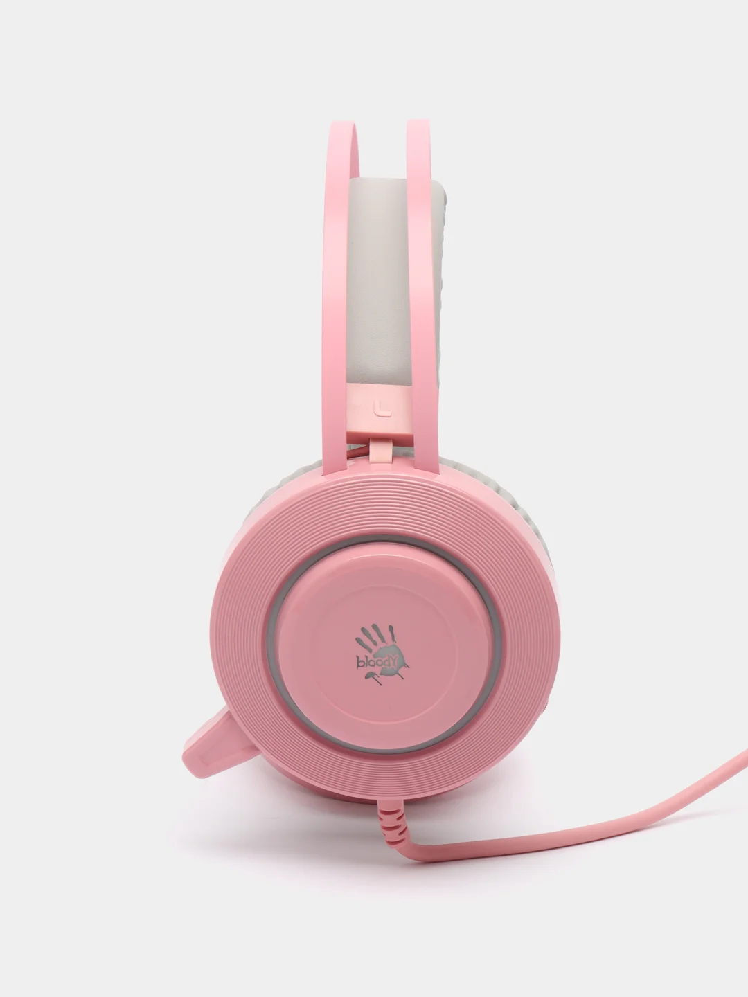Игровые наушники с микрофоном A4Tech Bloody G521, розовый, 2.3 м, мониторные, USB, G521 Pink