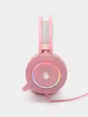 Игровые наушники с микрофоном A4Tech Bloody G521, розовый, 2.3 м, мониторные, USB, G521 Pink