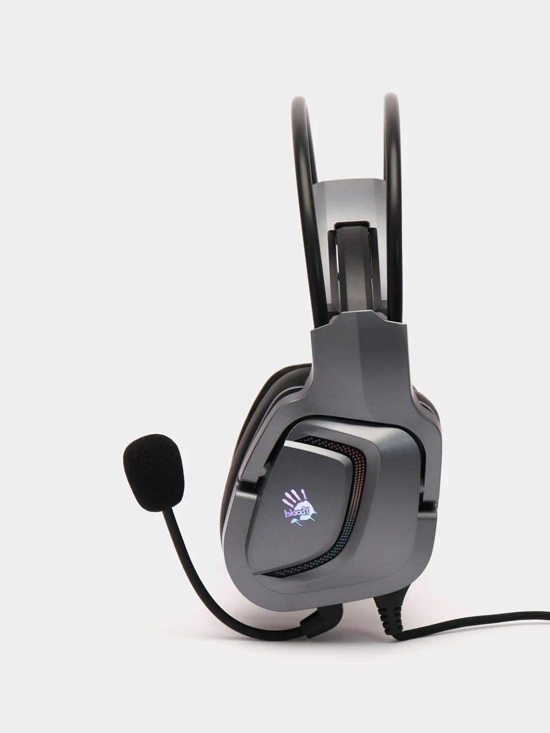 Игровые наушники с микрофоном A4Tech Bloody G575, серые 2 м мониторные USB, G575 USB/ GREY