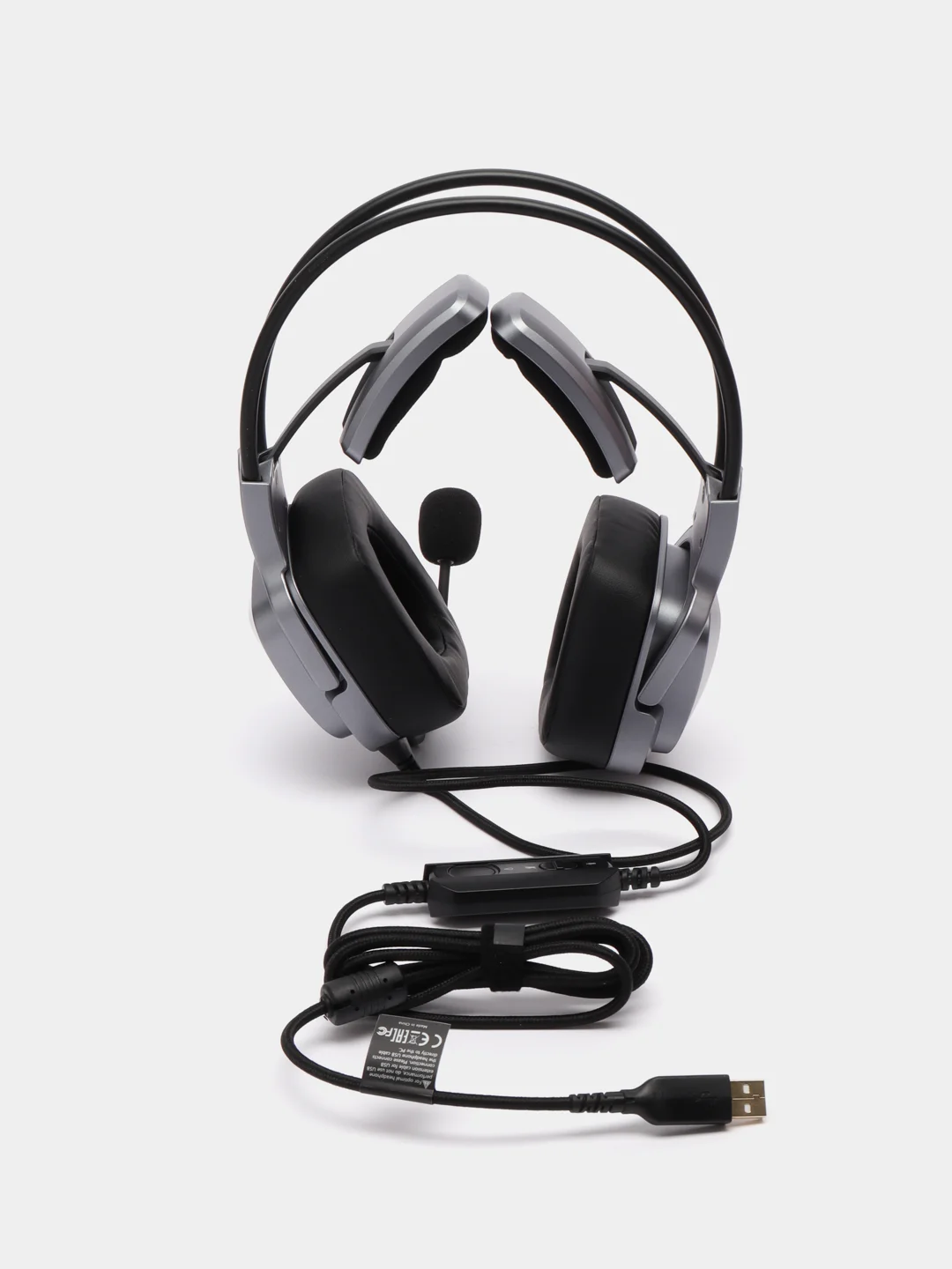 Игровые наушники с микрофоном A4Tech Bloody G575, серые 2 м мониторные USB, G575 USB/ GREY