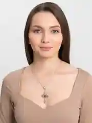 Кулон-подвеска "Готический крест" на цепочке