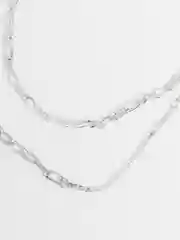 Серебряный стильная цепочка