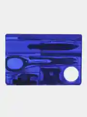 Швейцарская карта Victorinox SwissCard Lite, синий, полупрозрачный
