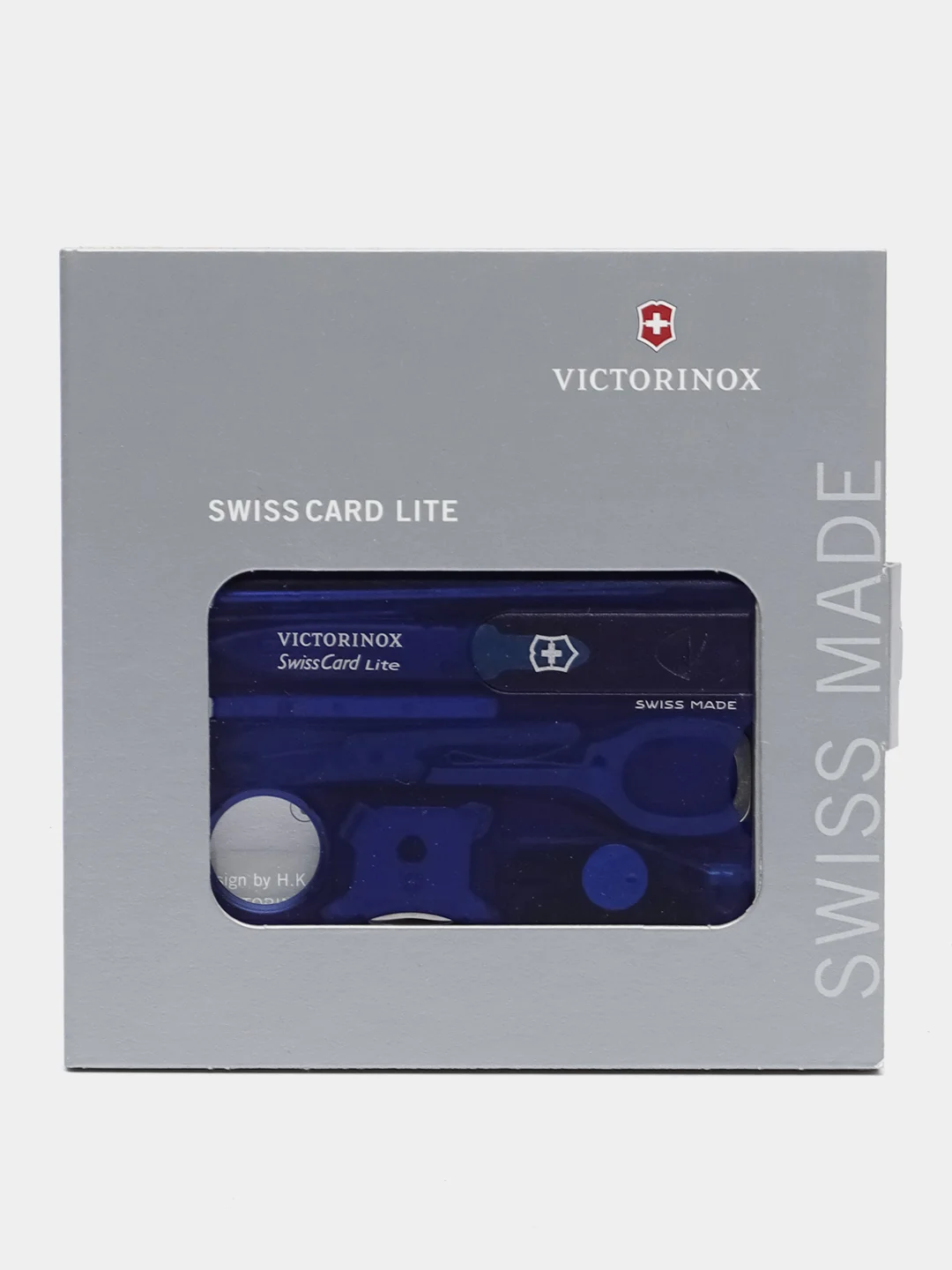 Швейцарская карта Victorinox SwissCard Lite, синий, полупрозрачный