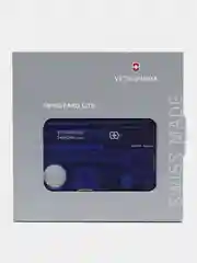 Швейцарская карта Victorinox SwissCard Lite, синий, полупрозрачный