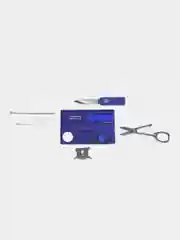 Швейцарская карта Victorinox SwissCard Lite, синий, полупрозрачный