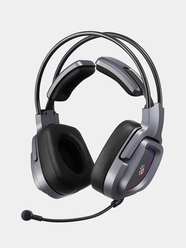 Игровые наушники с микрофоном A4Tech Bloody G575, серые 2 м мониторные USB, G575 USB/ GREY