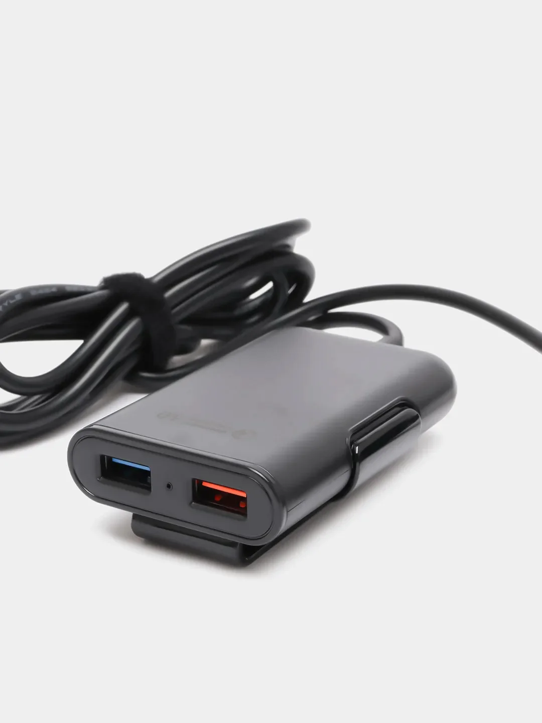 Черный зарядное устройство для телефона от прикуривателя на 4 USB