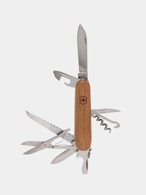 Складной нож Victorinox Huntsman Wood, 13 функций, 91 мм, дерево