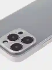 Белый чехол для iPhone 15, 14, 13 Pro, Max, Plus, Mini, ребристый, силиконовый, BROSCORP, карбон