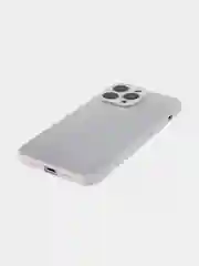 Белый чехол для iPhone 15, 14, 13 Pro, Max, Plus, Mini, ребристый, силиконовый, BROSCORP, карбон