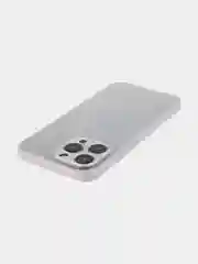 Белый чехол для iPhone 15, 14, 13 Pro, Max, Plus, Mini, ребристый, силиконовый, BROSCORP, карбон