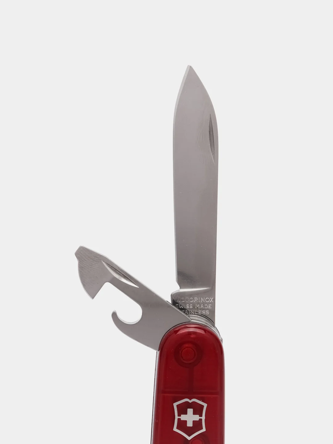 Складной нож Victorinox Climber, 14 функций, 91 мм, красный, полупрозрачный