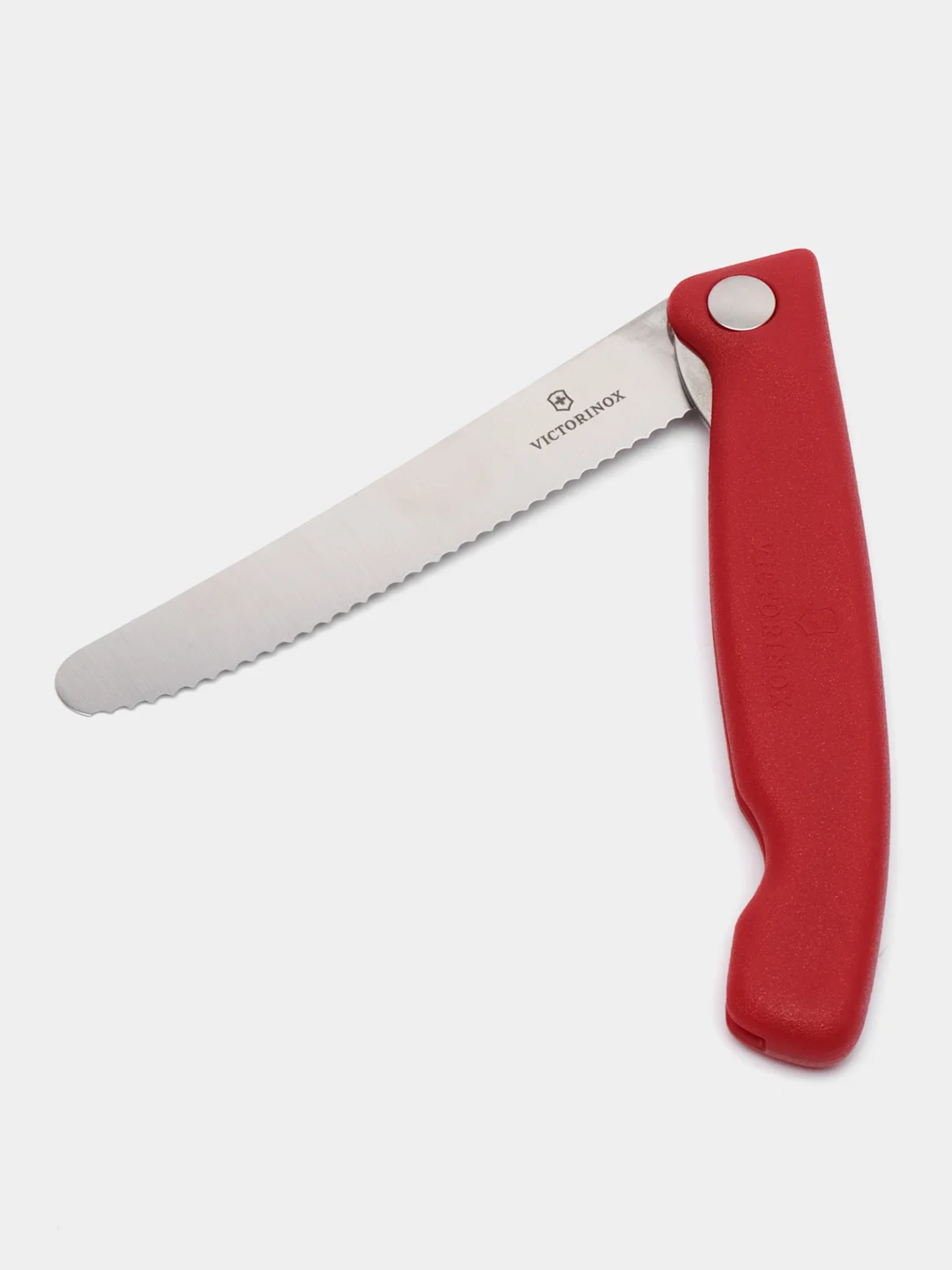 Нож кухонный Victorinox Swiss Classic, столовый, 110 мм, заточка серрейтор, красный