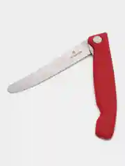 Нож кухонный Victorinox Swiss Classic, столовый, 110 мм, заточка серрейтор, красный