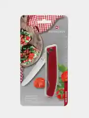 Нож кухонный Victorinox Swiss Classic, столовый, 110 мм, заточка серрейтор, красный