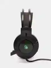 Игровые наушники с микрофоном A4Tech Bloody J450 черный, зеленый, 1.8 м, мониторные J450