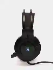 Игровые наушники с микрофоном A4Tech Bloody J450 черный, зеленый, 1.8 м, мониторные J450