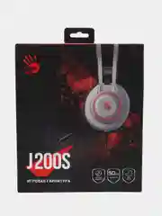 Игровые наушники с микрофоном A4Tech Bloody J200S, серый, 2 м, мониторные, USB J200S