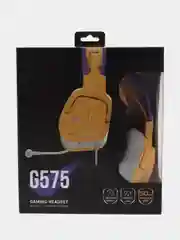 Игровые наушники с микрофоном A4Tech Bloody G575, желтые/фиолетовые, 2 м, мониторные USB