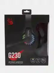 Игровые наушники с микрофоном A4Tech Bloody G230, черный, 2 м, накладные, USB, G230
