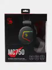Игровые наушники с микрофоном A4Tech Bloody MC750, серый, 2.3 м, мониторные USB MC750 GREY