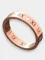 Розовый кольцо "Roman" из нержавеющей титановой стали