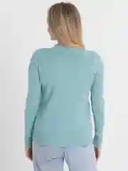 Мятный свитер женский