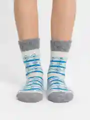 Серый носки шерстяные тёплые зимние новогодние женские мужские,