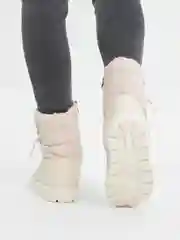 Бежевый дутики женские зимние