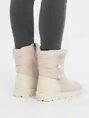 Бежевый дутики женские зимние