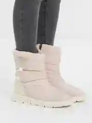 Бежевый дутики женские зимние