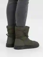 Зелёный хаки дутики женские зимние