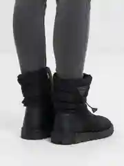 Черный дутики женские зимние