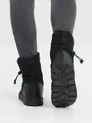 Черный дутики женские зимние