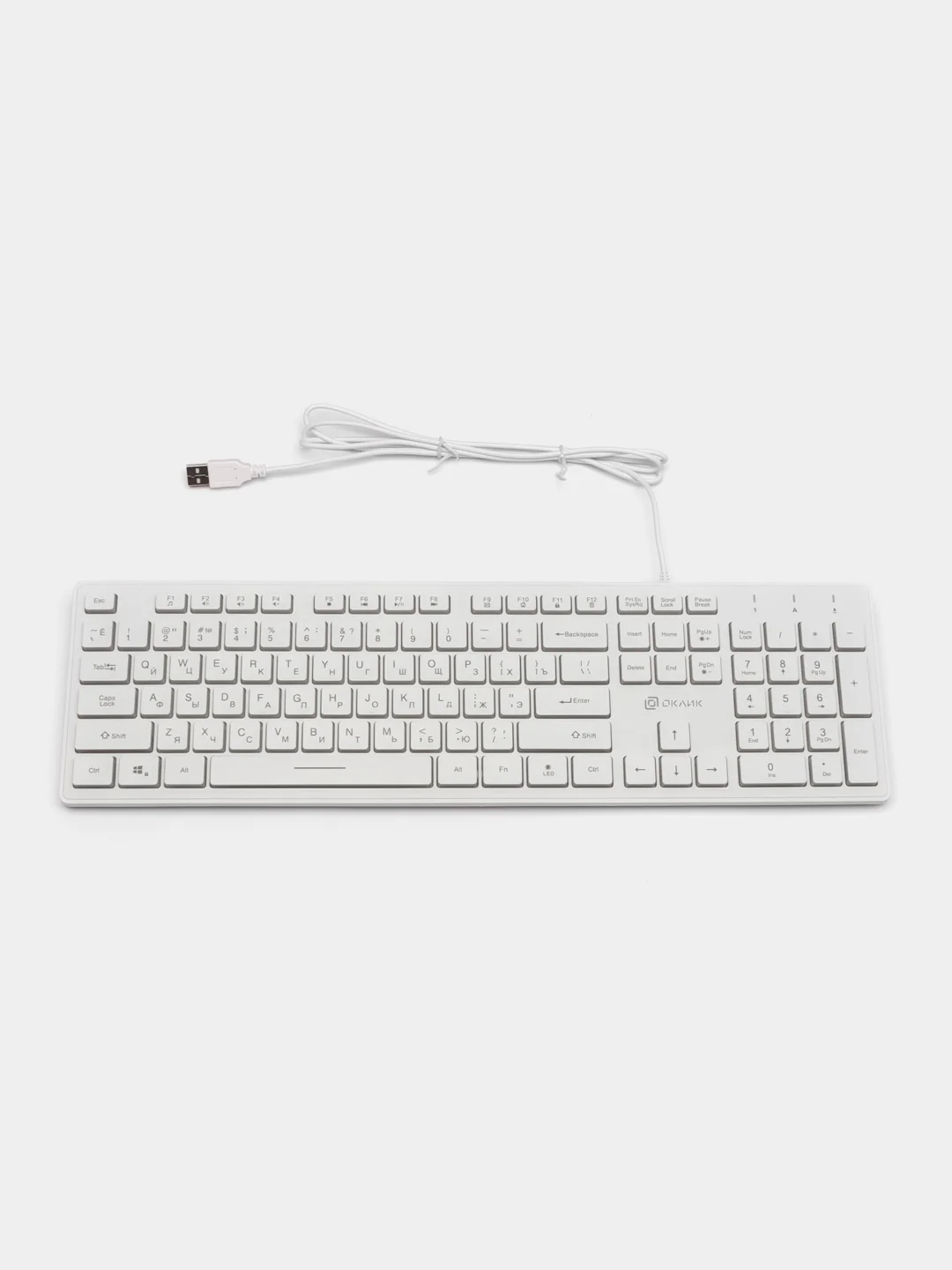 Клавиатура Oklick 550ML, USB, белый, 1061618