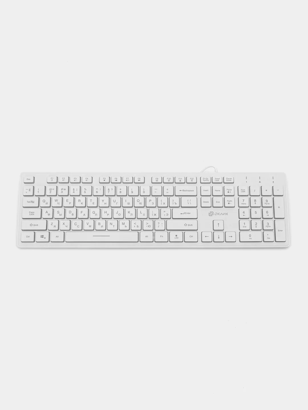 Клавиатура Oklick 550ML, USB, белый, 1061618